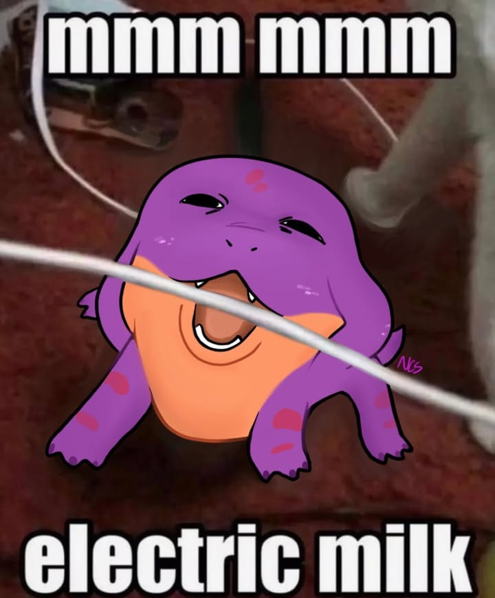 Electric milk meme