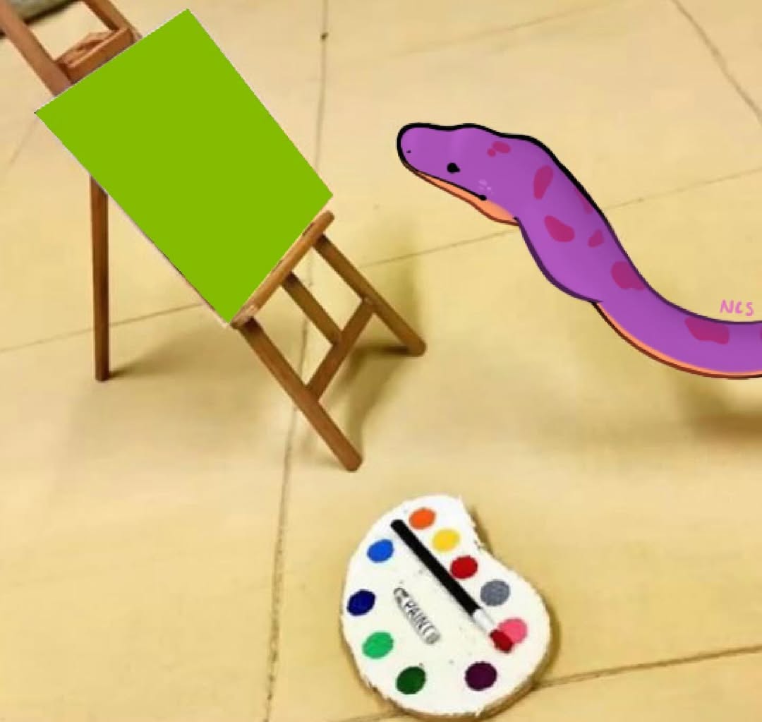 Art easel painting meme