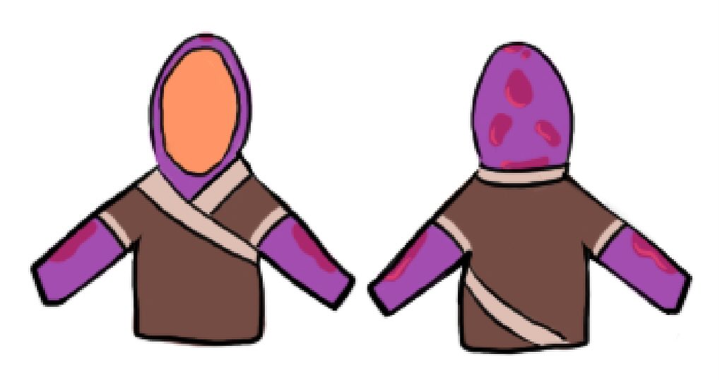 Character robes front back meme